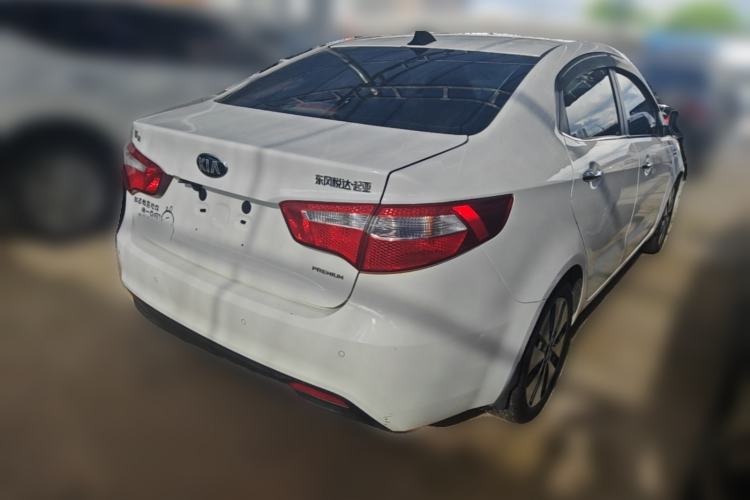 Used Kia K2 2012 Sedan 1.6L Automatic Transmission Premium Commemorative Edition Rear Right 45 Deg