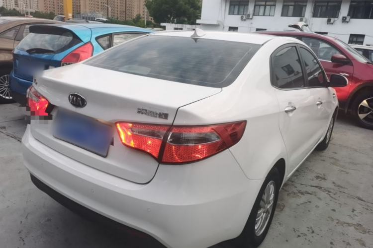 Used Kia K2 2012 Sedan 1.4L Automatic GLS Commemorative Edition Rear Right 45 Deg