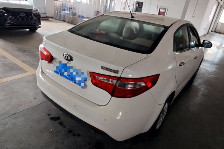 Used Kia K2 2012 Sedan 1.4L Automatic GLS Commemorative Edition Rear Right 45 Deg