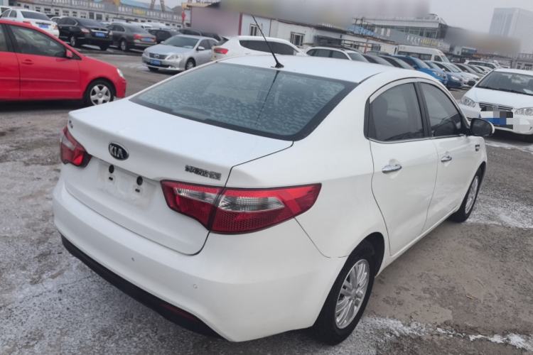 Used Kia K2 2012 Sedan 1.4L Automatic GLS Commemorative Edition Rear Right 45 Deg