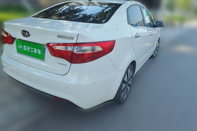 Used Kia K2 2012 Sedan 1.6L Automatic Transmission Premium Commemorative Edition Rear Right 45 Deg