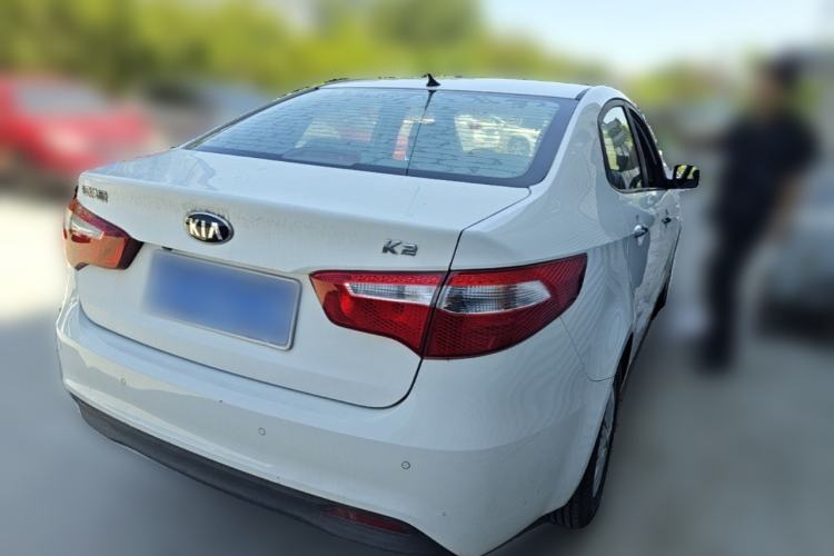 Used Kia K2 2012 Sedan 1.4L Automatic GLS Commemorative Edition Rear Right 45 Deg