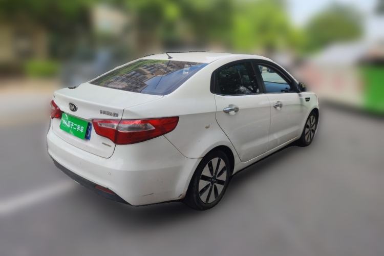 Used Kia K2 2012 Sedan 1.6L Automatic Transmission Premium Commemorative Edition Rear Right 45 Deg
