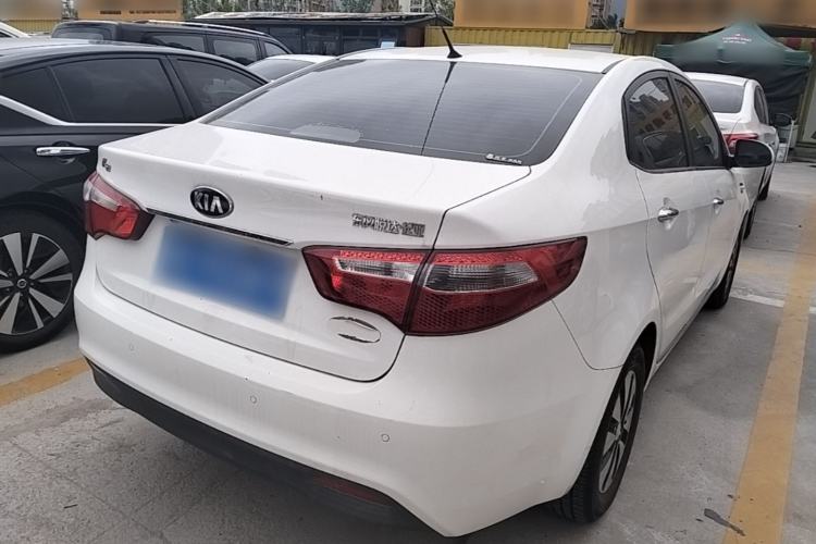 Used Kia K2 2012 Sedan 1.4L Automatic GLS Commemorative Edition Rear Right 45 Deg