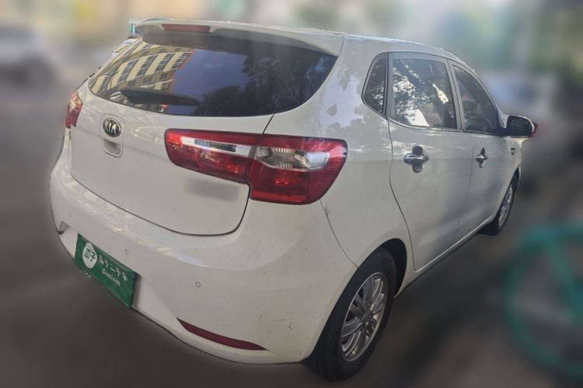 Used Kia K2 2012 Hatchback 1.4L MT Cool Edition Commemorative Model Rear Right 45 Deg