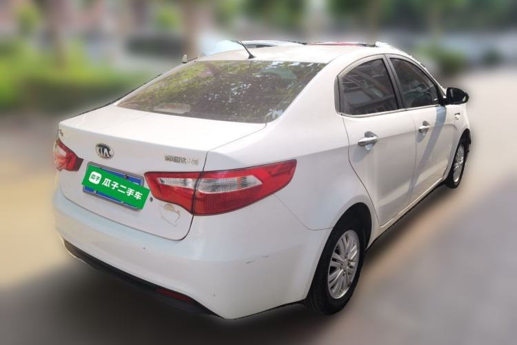 Used Kia K2 2012 Sedan 1.4L MT GL Commemorative Edition Rear Right 45 Deg