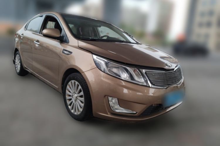 Used Kia K2 2012 Sedan 1.4L Automatic GLS Commemorative Edition Front Right 45 Deg