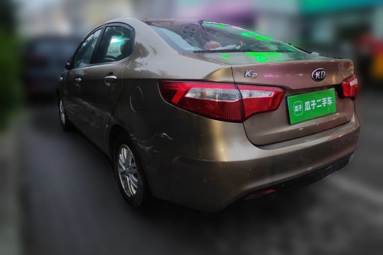 Used Kia K2 2012 Sedan 1.4L MT GLS Commemorative Edition Rear Left 45 Deg