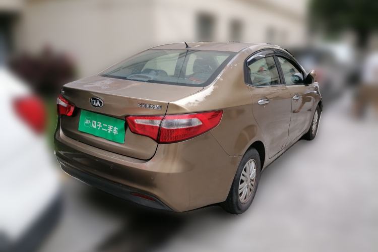 Used Kia K2 2012 Sedan 1.4L Automatic GLS Commemorative Edition Rear Right 45 Deg