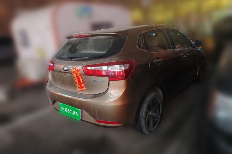 Used Kia K2 2012 Hatchback 1.4L MT GLS Commemorative Edition Rear Right 45 Deg