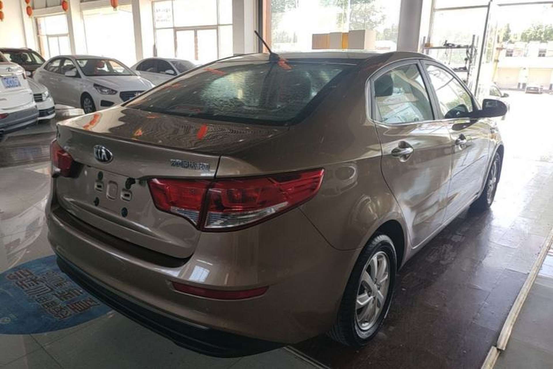 Used Kia K2 2015 Sedan 1.4L MT GLS Rear Right 45 Deg