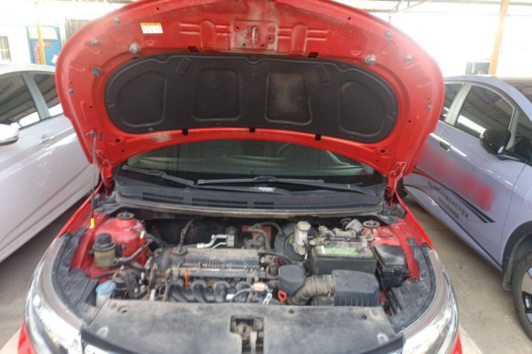 Used Kia K2 2015 Sedan 1.4L Automatic GLS Engine Bay