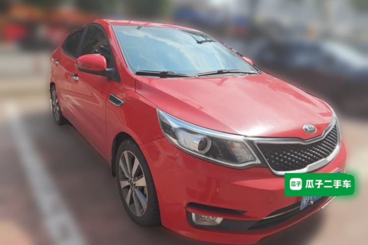 Used Kia K2 2015 Sedan 1.6L Automatic Transmission Premium Front Right 45 Deg