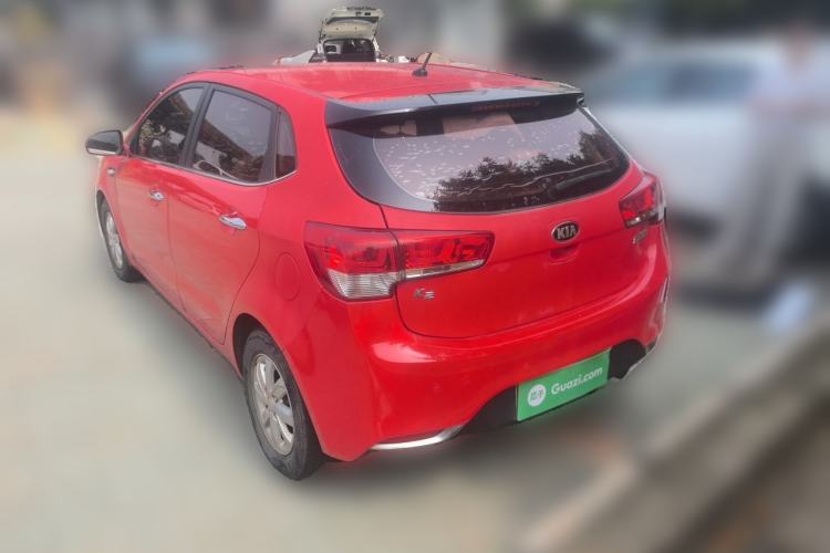 Used Kia K2 2015 Hatchback 1.4L AT GLS Cool Edition Rear Left 45 Deg