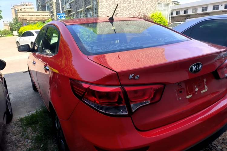 Used Kia K2 2015 Sedan 1.4L Automatic GLS Rear Left 45 Deg