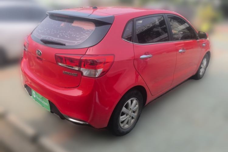 Used Kia K2 2015 Hatchback 1.4L AT GLS Cool Edition Rear Right 45 Deg