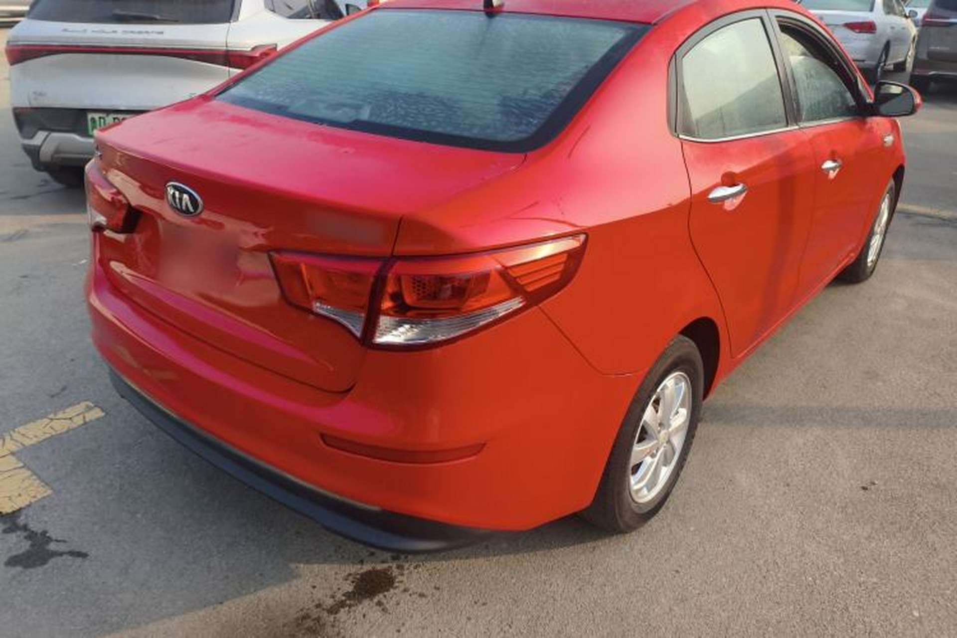 Used Kia K2 2015 Sedan 1.4L MT GLS Rear Right 45 Deg