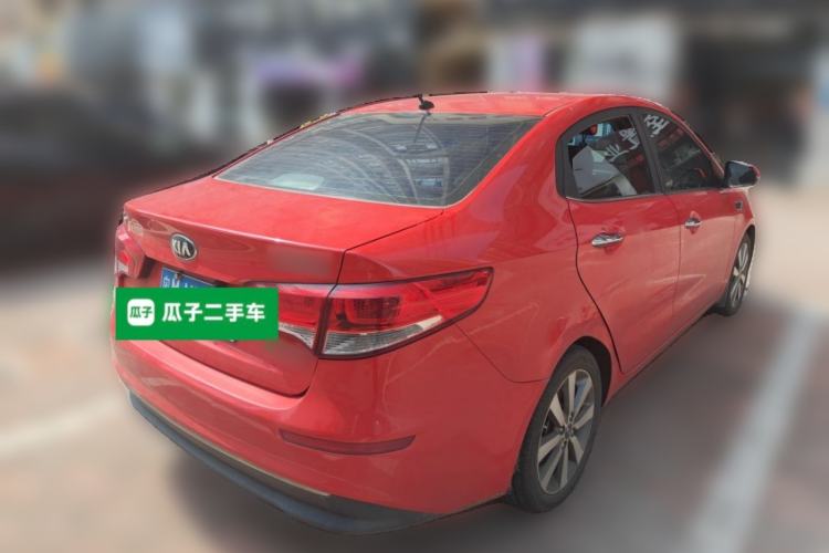 Used Kia K2 2015 Sedan 1.6L Automatic Transmission Premium Rear Right 45 Deg