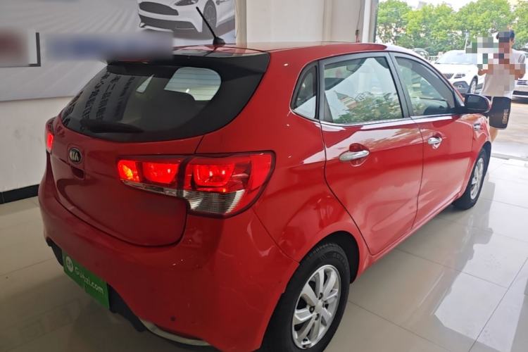 Used Kia K2 2015 Hatchback 1.4L AT GLS Cool Edition Rear Right 45 Deg