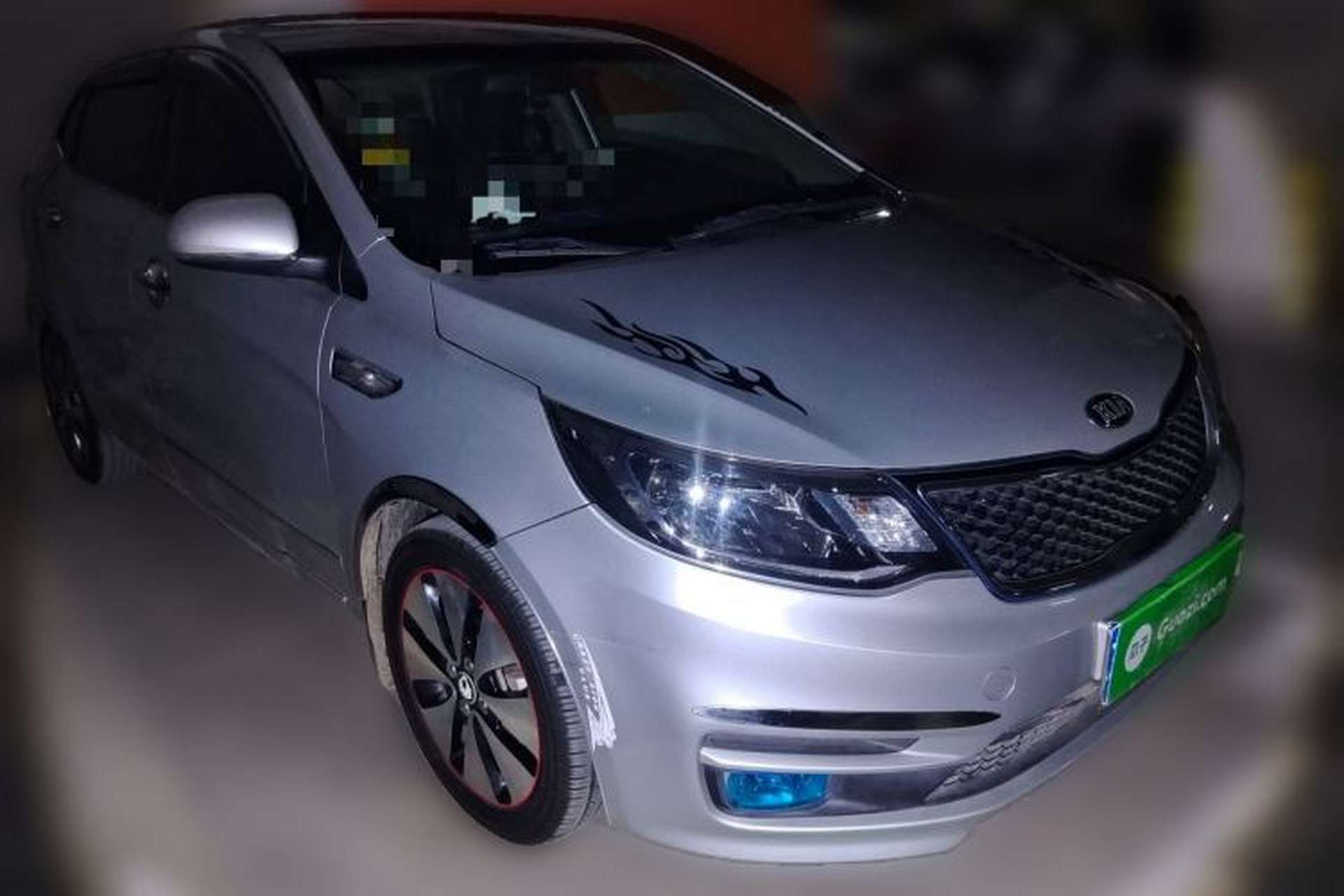 Used Kia K2 2015 Hatchback 1.4L MT GLS Cool Edition Front Right 45 Deg