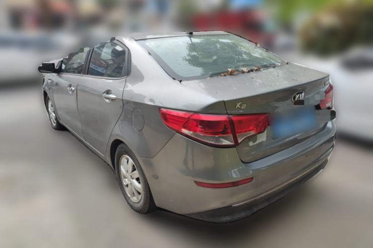 Used Kia K2 2015 Sedan 1.4L MT GLS Rear Left 45 Deg