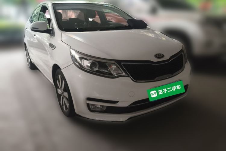 Used Kia K2 2015 Sedan 1.6L Automatic Transmission Premium Front Right 45 Deg