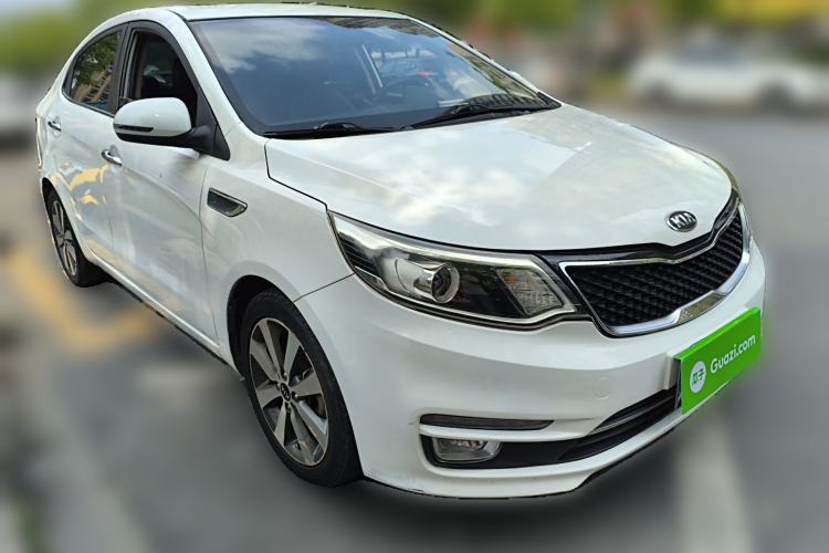 Used Kia K2 2015 Sedan 1.6L Automatic Transmission Premium Front Right 45 Deg
