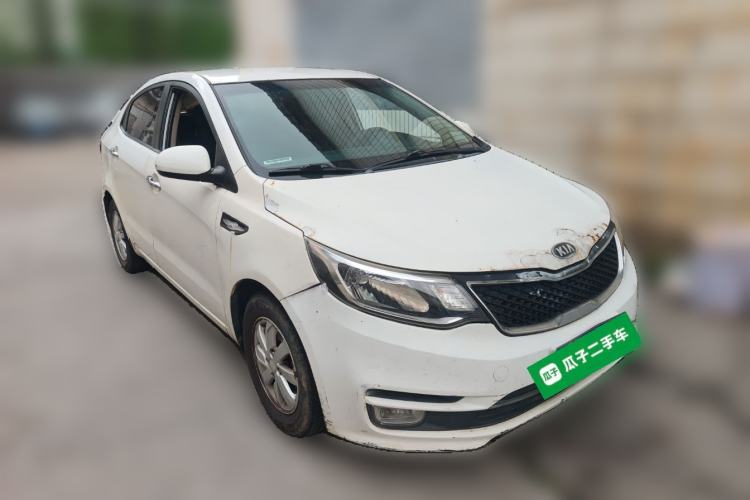 Used Kia K2 2015 Sedan 1.4L MT GLS Front Right 45 Deg