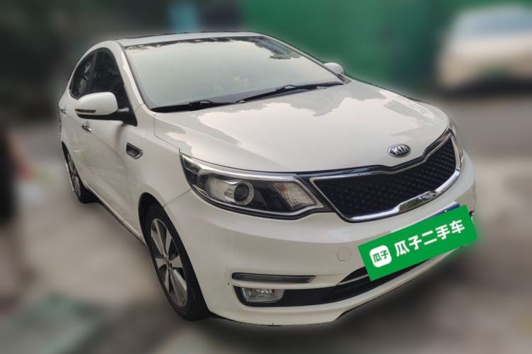 Used Kia K2 2015 Sedan 1.6L Automatic Transmission Premium Front Right 45 Deg