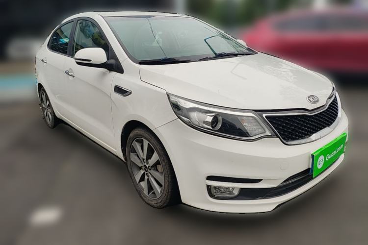 Used Kia K2 2015 Sedan 1.6L Automatic Transmission Premium Front Right 45 Deg