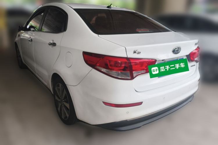 Used Kia K2 2015 Sedan 1.6L Automatic Transmission Premium Rear Left 45 Deg