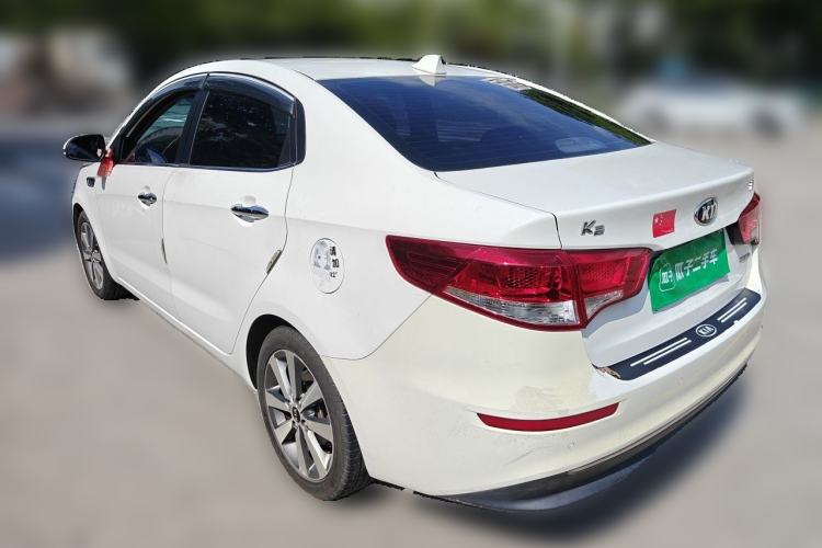 Used Kia K2 2015 Sedan 1.6L Automatic Transmission Premium Rear Left 45 Deg