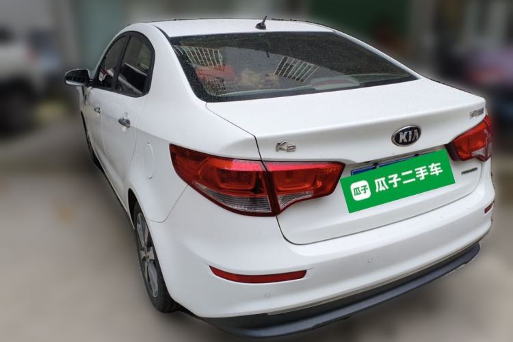 Used Kia K2 2015 Sedan 1.6L Automatic Transmission Premium Rear Left 45 Deg