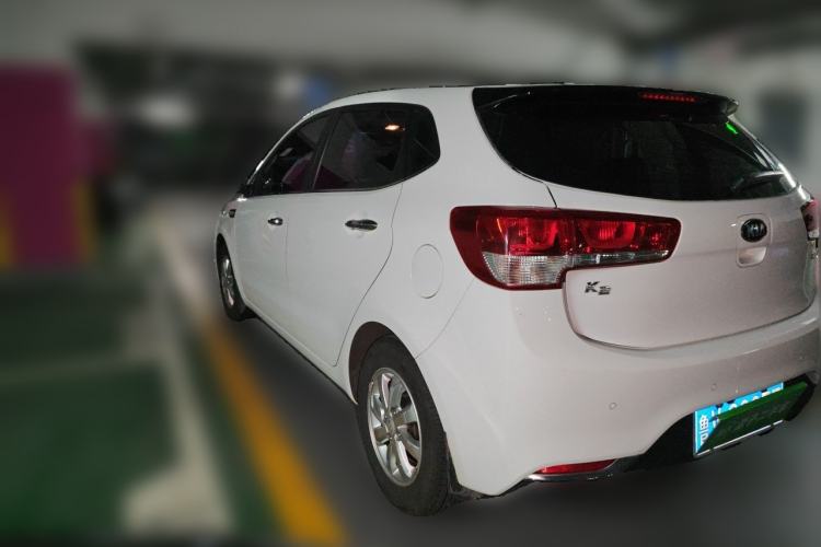 Used Kia K2 2015 Hatchback 1.4L MT GLS Cool Edition Rear Left 45 Deg