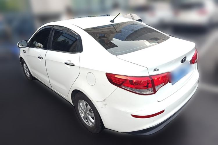 Used Kia K2 2015 Sedan 1.4L MT GLS Rear Left 45 Deg