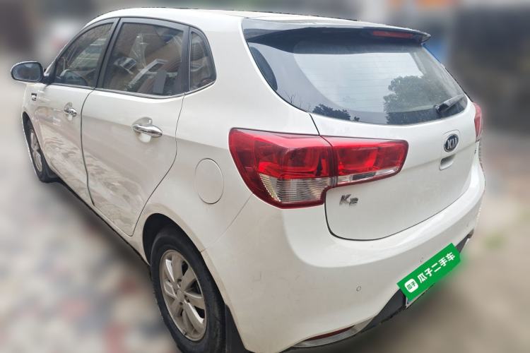 Used Kia K2 2015 Hatchback 1.4L AT GLS Cool Edition Rear Left 45 Deg