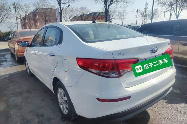 Used Kia K2 2015 Sedan 1.4L Automatic GLS Rear Left 45 Deg
