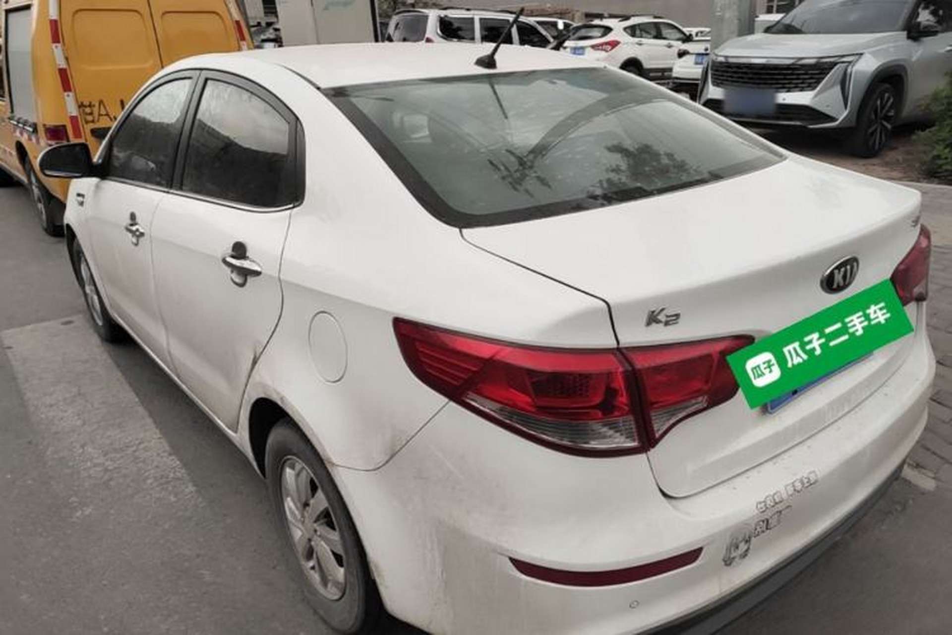 Used Kia K2 2015 Sedan 1.4L MT GLS Rear Left 45 Deg