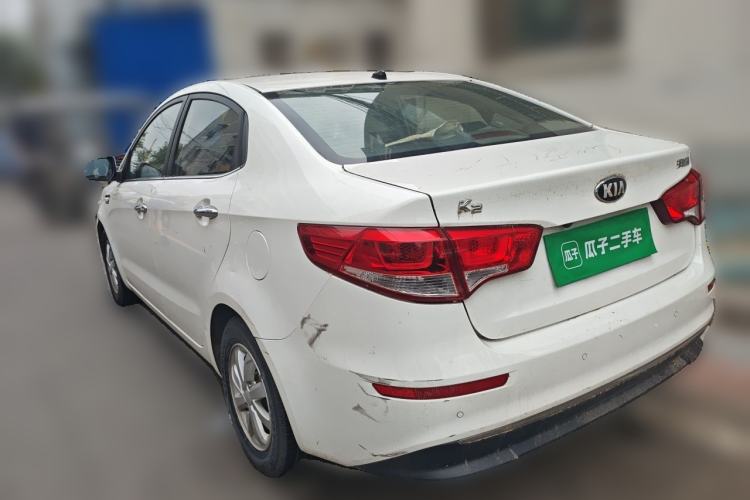 Used Kia K2 2015 Sedan 1.4L Automatic GLS Rear Left 45 Deg