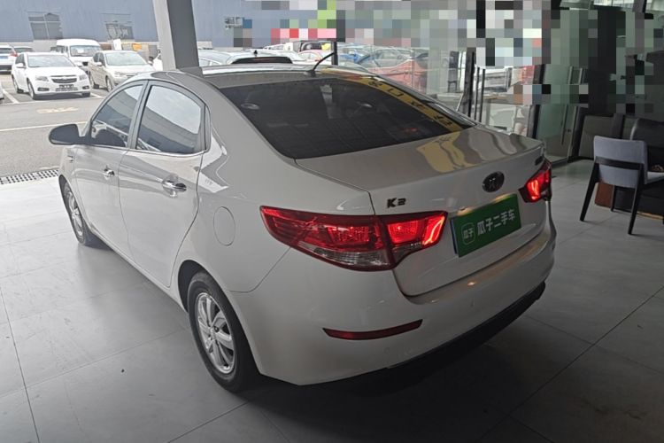 Used Kia K2 2015 Sedan 1.4L Automatic GLS Rear Left 45 Deg
