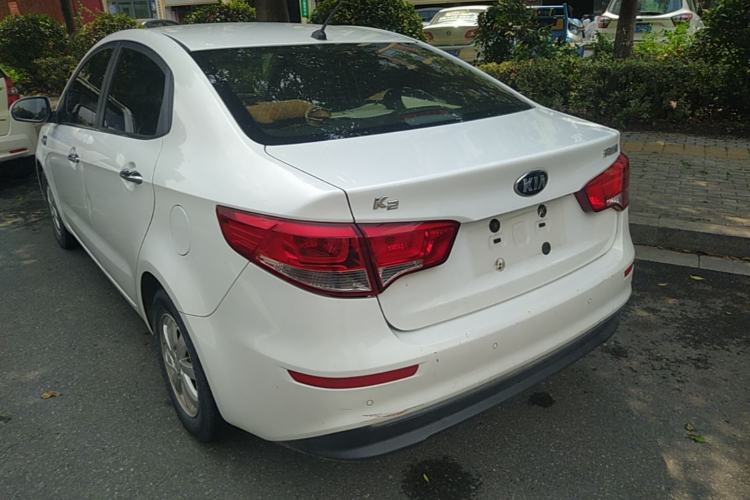 Used Kia K2 2015 Sedan 1.4L MT GLS Rear Left 45 Deg