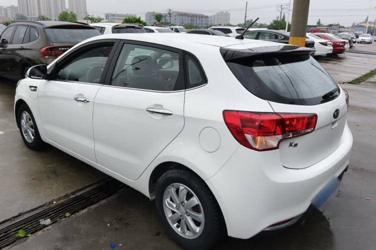 Used Kia K2 2015 Hatchback 1.4L AT GLS Cool Edition Rear Left 45 Deg