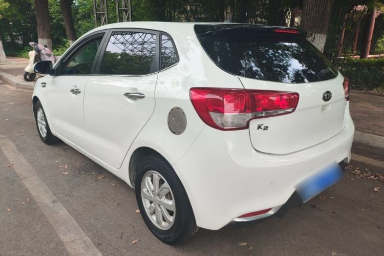 Used Kia K2 2015 Hatchback 1.4L AT GLS Cool Edition Rear Left 45 Deg