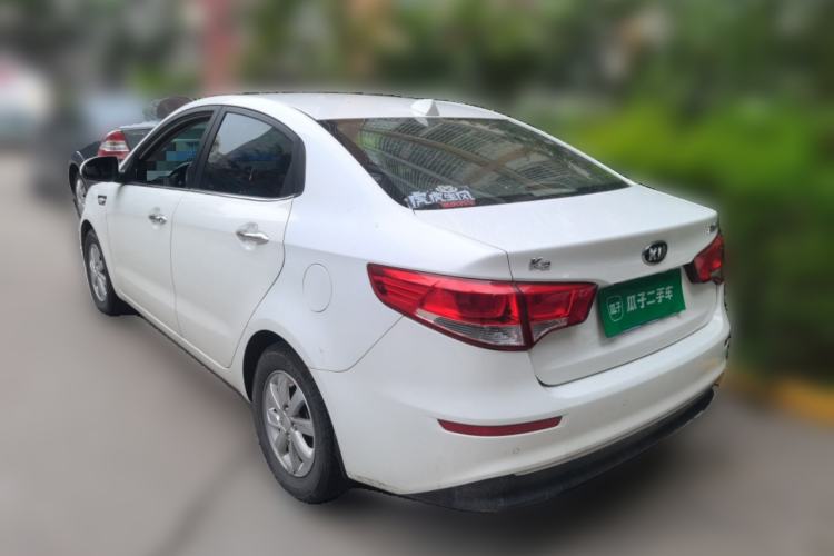 Used Kia K2 2015 Sedan 1.4L MT GLS Rear Left 45 Deg