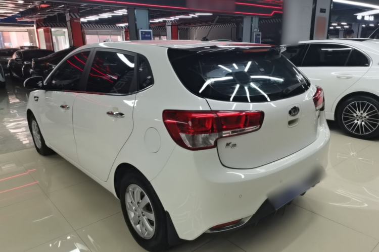 Used Kia K2 2015 Hatchback 1.4L AT GLS Cool Edition Rear Left 45 Deg