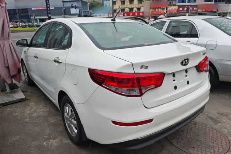 Used Kia K2 2015 Sedan 1.4L MT GLS Rear Left 45 Deg