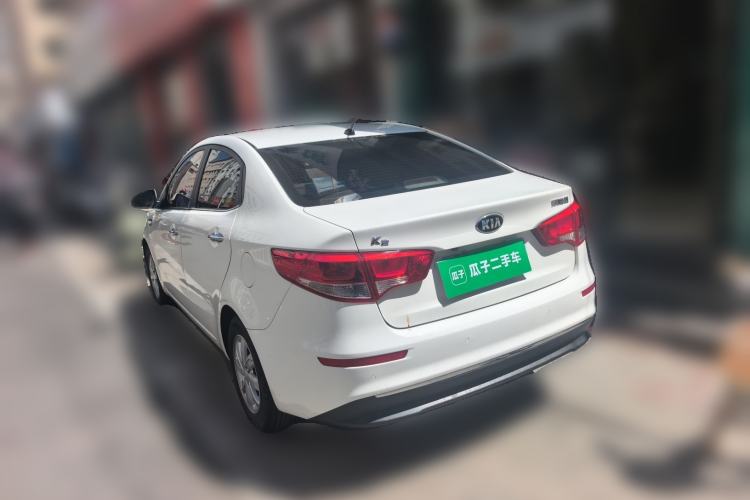 Used Kia K2 2015 Sedan 1.4L Manual Transmission GL Rear Left 45 Deg