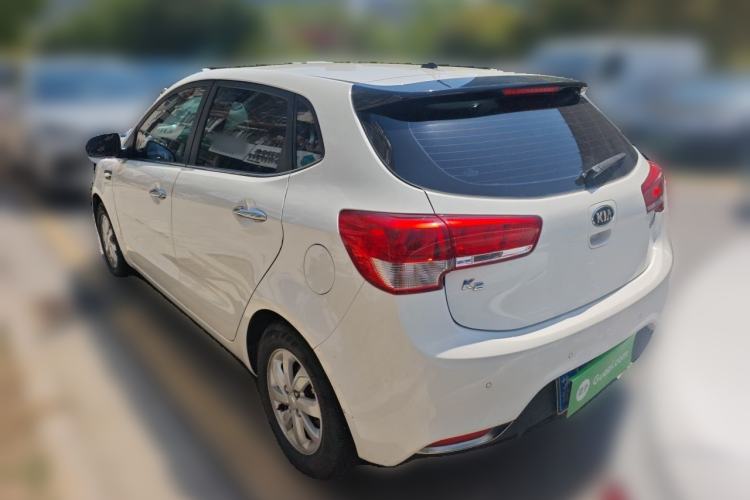 Used Kia K2 2015 Hatchback 1.4L AT GLS Cool Edition Rear Left 45 Deg