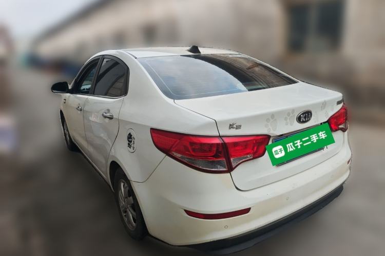 Used Kia K2 2015 Sedan 1.4L MT GLS Rear Left 45 Deg