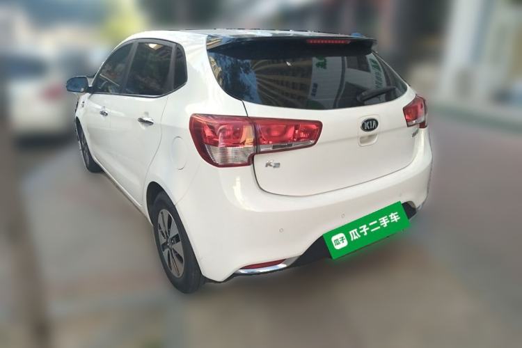 Used Kia K2 2015 Hatchback 1.4L AT GLS Cool Edition Rear Left 45 Deg